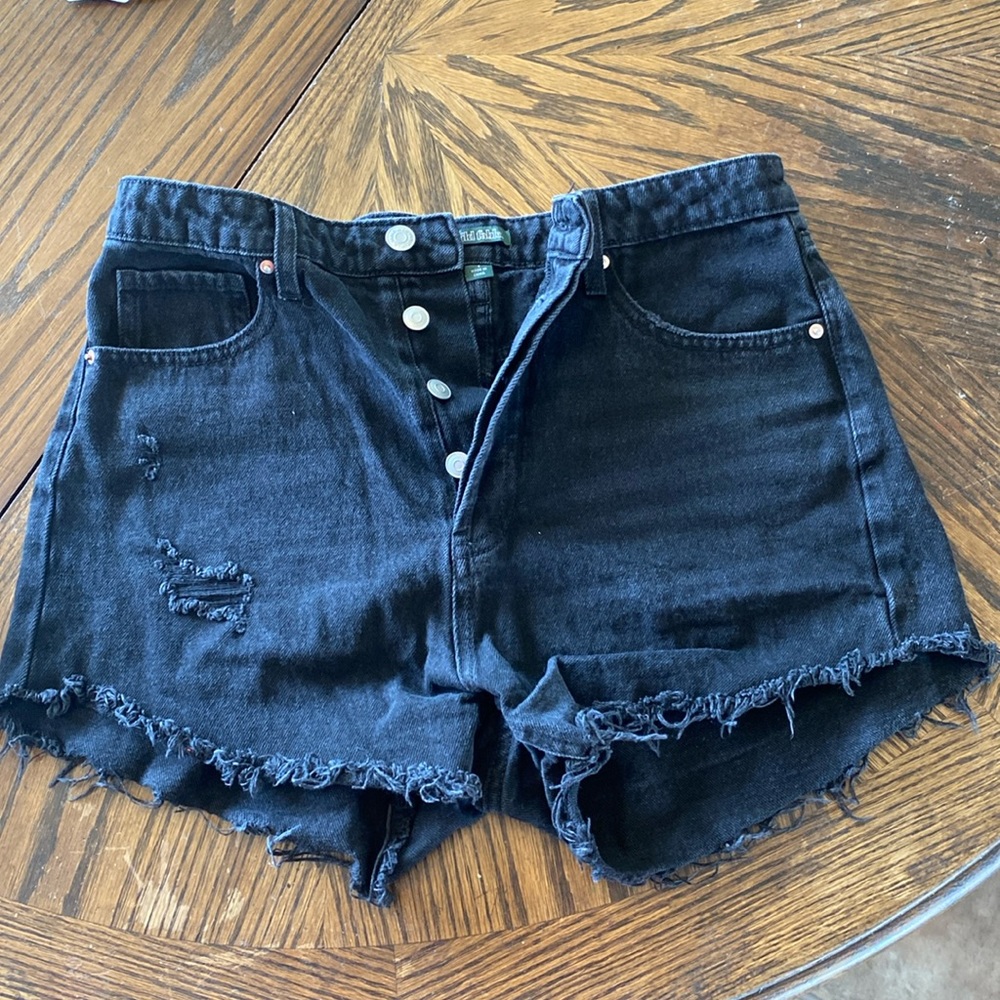 wild fable black jean shorts